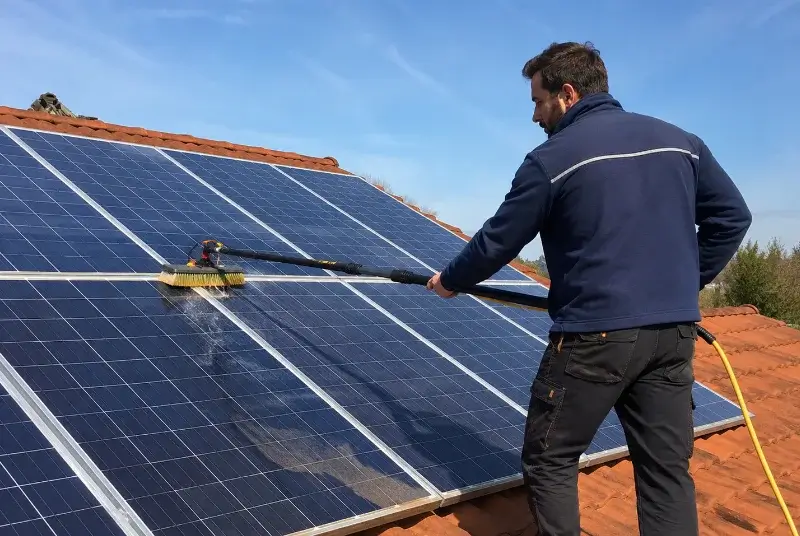 Nettoyage et entretien de panneaux solaires à Mézériat